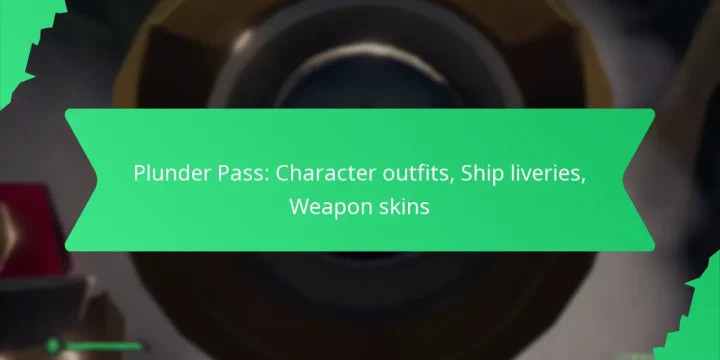 Plunder Pass: Character outfits, Ship liveries, Weapon skins