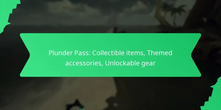 Plunder Pass: Collectible items, Themed accessories, Unlockable gear