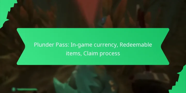 Plunder Pass: In-game currency, Redeemable items, Claim process