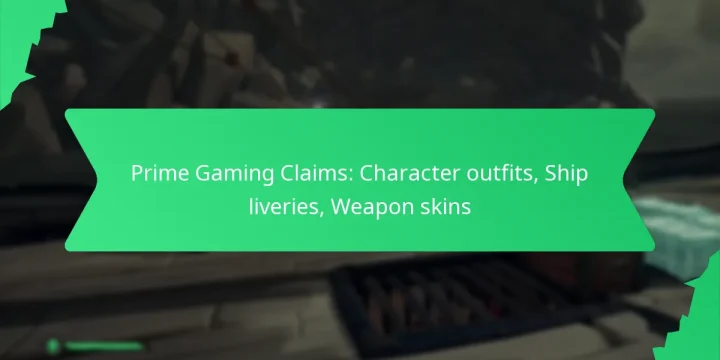 Prime Gaming Claims: Character outfits, Ship liveries, Weapon skins