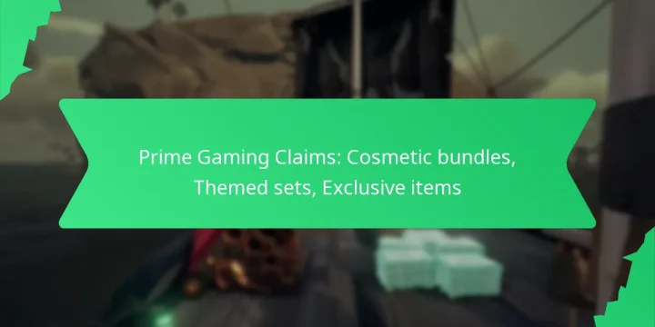Prime Gaming Claims: Cosmetic bundles, Themed sets, Exclusive items