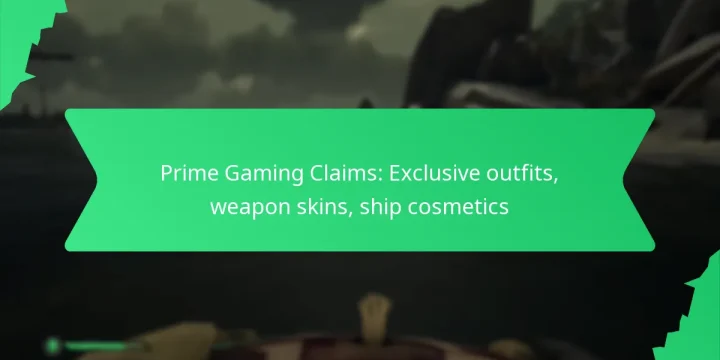 Prime Gaming Claims: Exclusive outfits, weapon skins, ship cosmetics