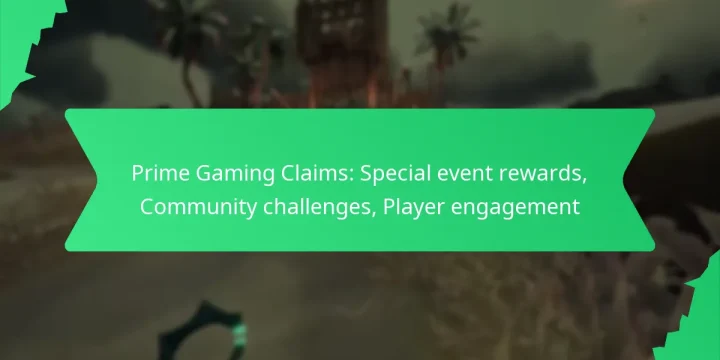 Prime Gaming Claims: Special event rewards, Community challenges, Player engagement
