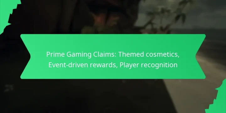 Prime Gaming Claims: Themed cosmetics, Event-driven rewards, Player recognition
