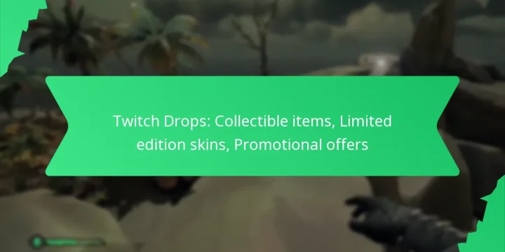 Twitch Drops: Collectible items, Limited edition skins, Promotional offers