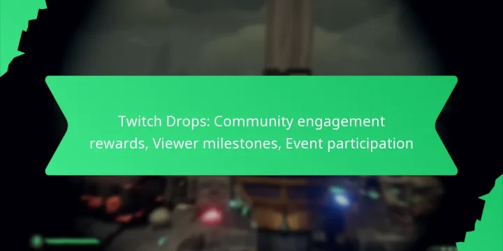 Twitch Drops: Community engagement rewards, Viewer milestones, Event participation