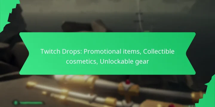Twitch Drops: Promotional items, Collectible cosmetics, Unlockable gear