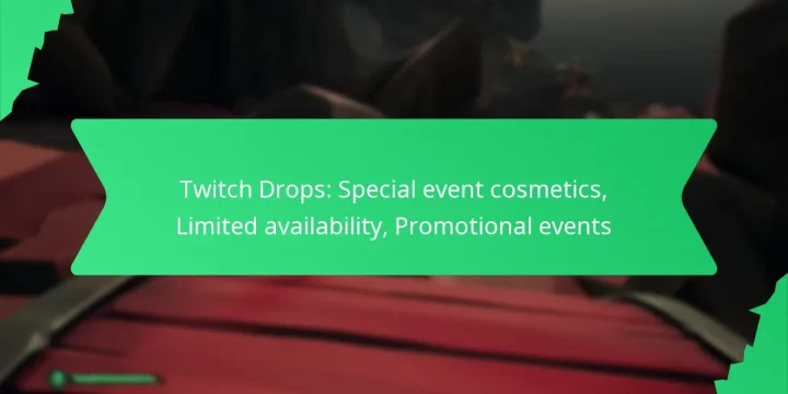 Twitch Drops: Special event cosmetics, Limited availability, Promotional events