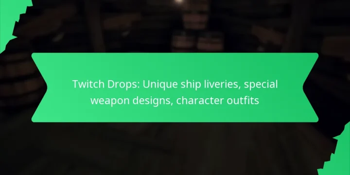 Twitch Drops: Unique ship liveries, special weapon designs, character outfits