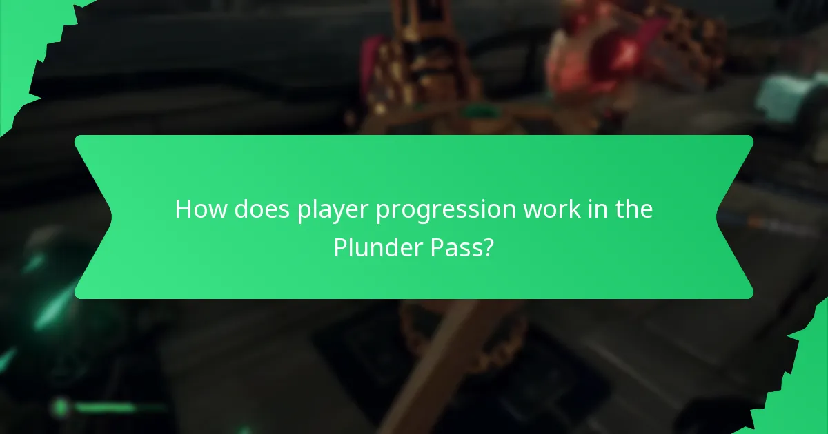 How does player progression work in the Plunder Pass?