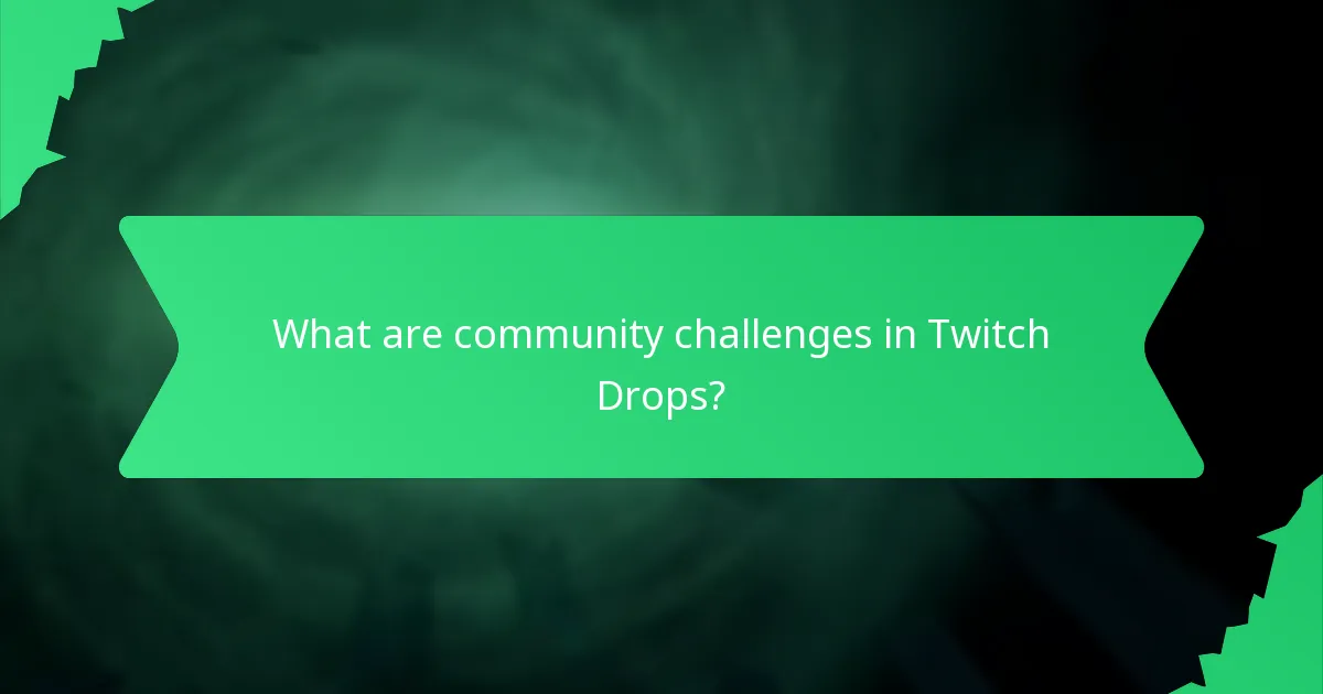 What are community challenges in Twitch Drops?